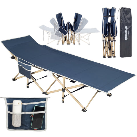 Extra Wide 2400D Camping Folding Cot