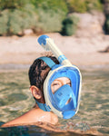 Overmont Snorkel Mask Full Face 180 Degree Panoramic View Snorkeling Gear Anti-Fog Anti-Leak