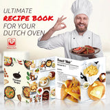 5QT Enameled Cast Iron Dutch Oven with Lid Cookbook