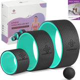 Yoga Wheel Set 3 Pack, Massage Ball Included